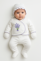 Lavender 10-Piece Hospital Set with Purple Crochet