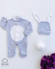 Rabbit Overalls Gray Ecru