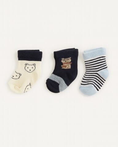Friendly Bear 3'lü Çorap Seti