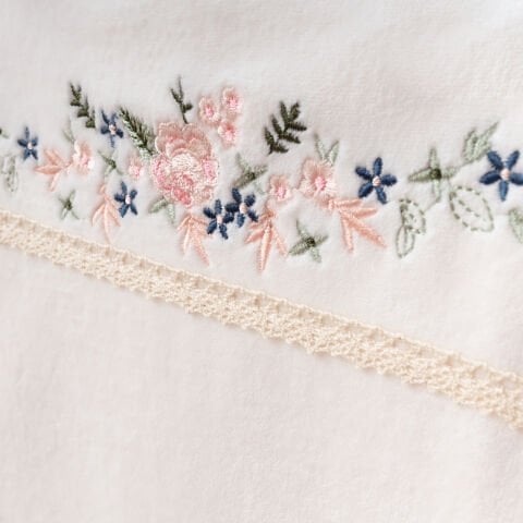 Sıralı Çiçekli KADİFE 5'li Hastane Seti