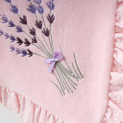 Lavanta KADİFE 5'li Hastane Seti Pembe