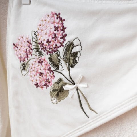 Ortanca Çiçekli 4'lü Bornoz Seti