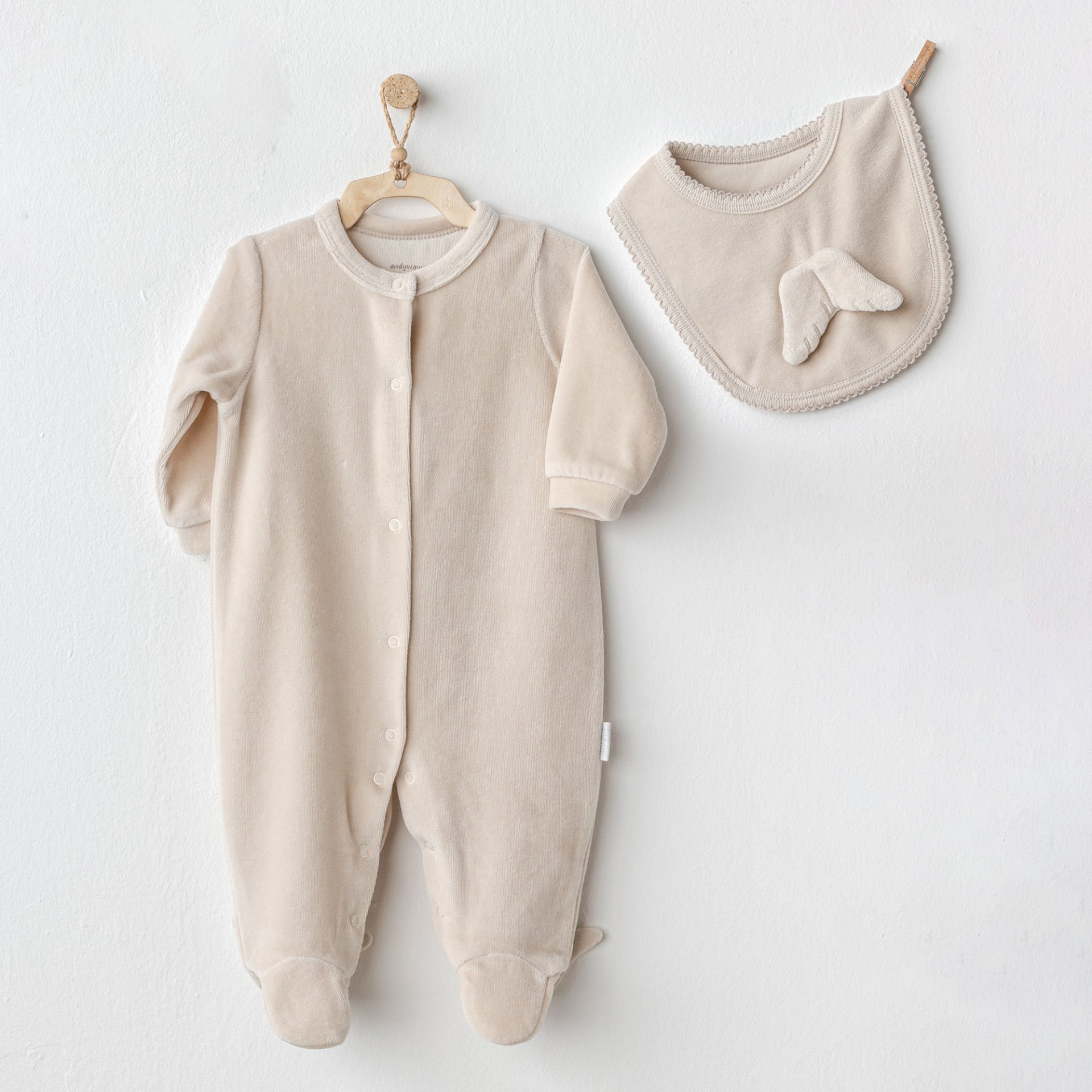 Angel Velvet Jumpsuit and Apron