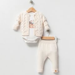 Pumpkin 3-Piece Knitwear Set