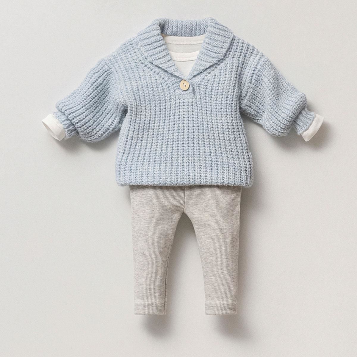 Katlı Yaka Triko Takım