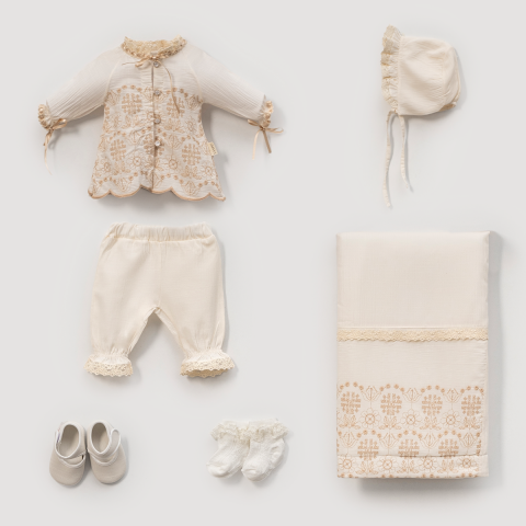 Dantelli Nakışlı 6’lı Hastane Seti