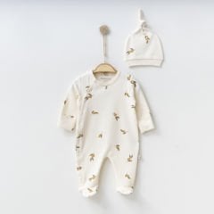 Olive Ribbed Overalls