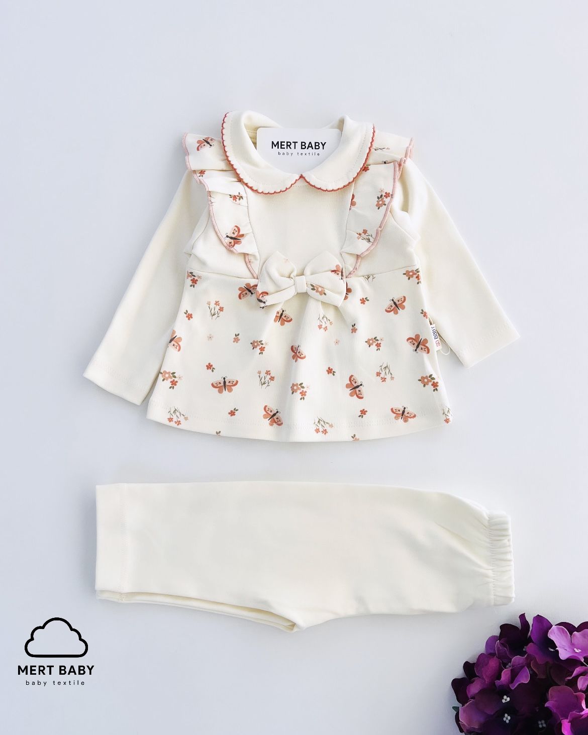 Flower with Butterfly Takım