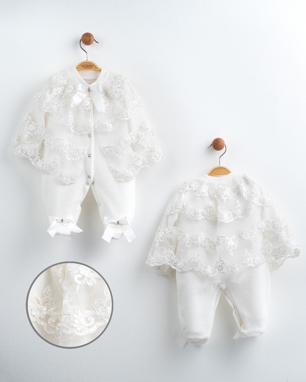 Kadife Pelerinli Tulum Fiyonklu