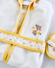Hello Flowers Bathrobe Set