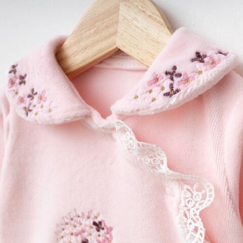 Ortanca Çiçekli KADİFE 5’li Hastane Seti