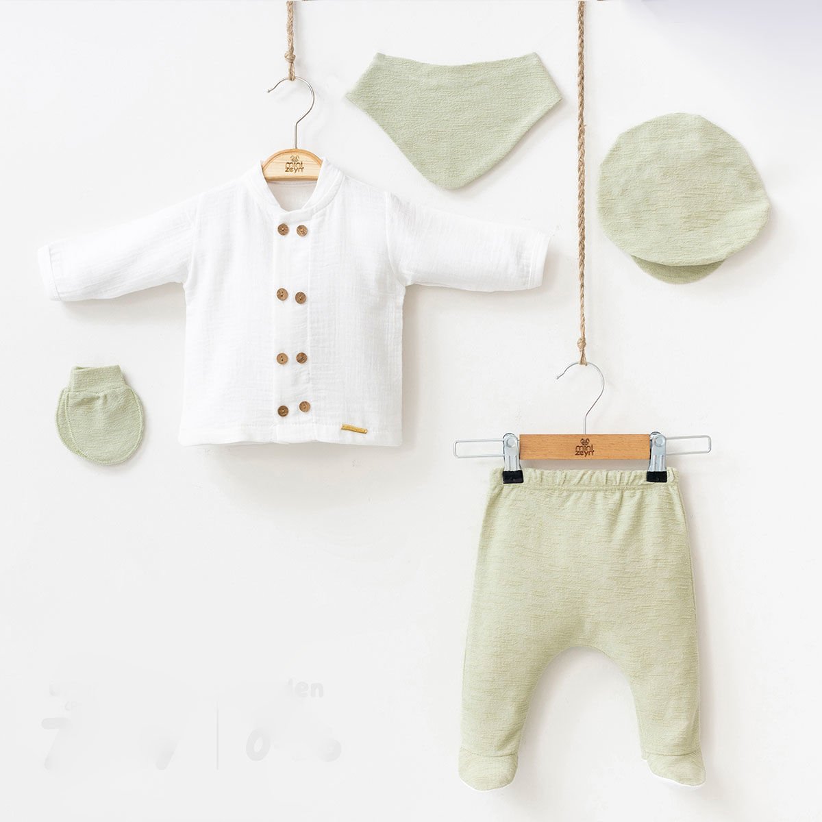 Muslin Shirt 5-Piece Hospital Set