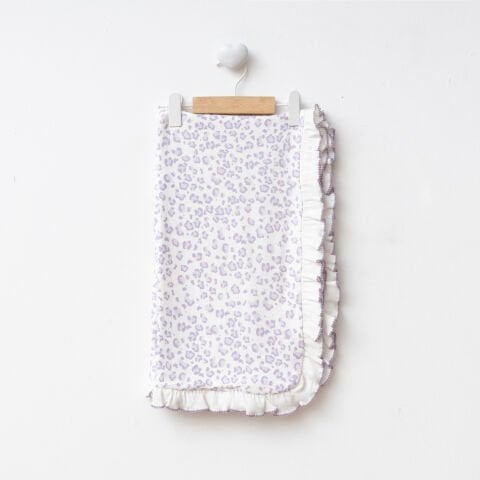 Dijital Baskılı Leopar 3'lü Hastane Seti Lila