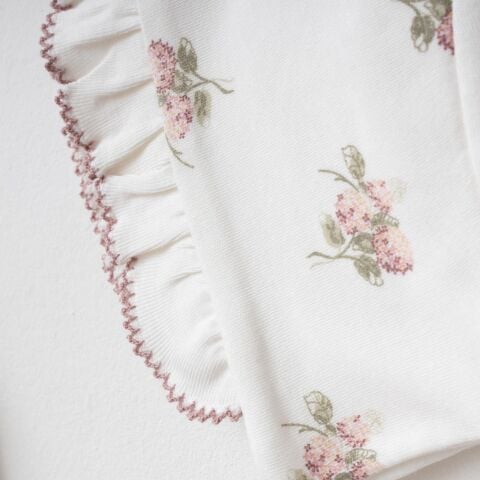 Ortanca Çiçekli Dijital Baskılı 3'lü Hastane Seti