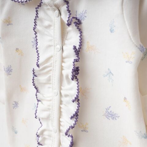 Flower Theme Dijital Baskılı 3'lü Hastane Seti