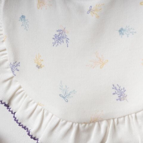 Flower Theme Dijital Baskılı 3'lü Hastane Seti