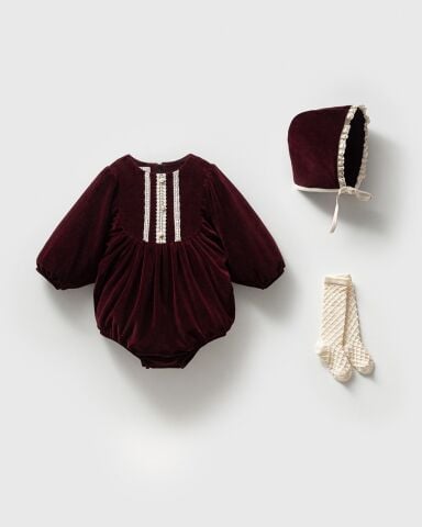 Adel Kadife Romper Set (Geniş Kalıp)