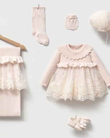 Diana Prenses Triko 6'lı Hastane Seti Pembe