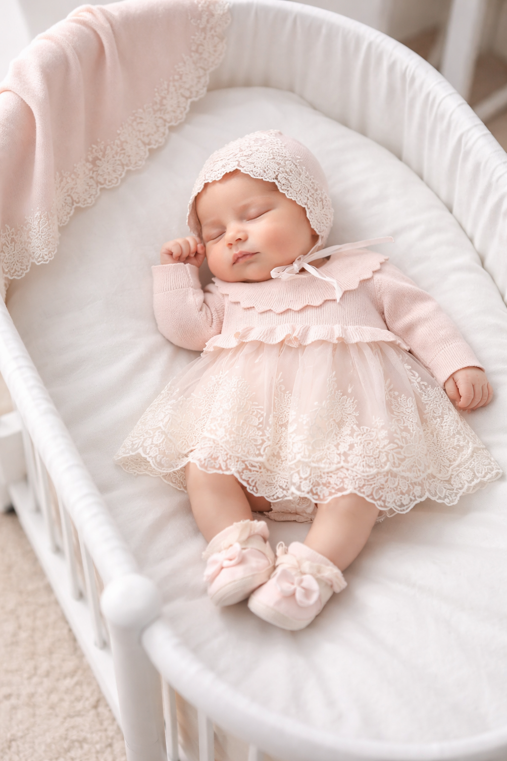 Diana Prenses Triko 6'lı Hastane Seti Pembe