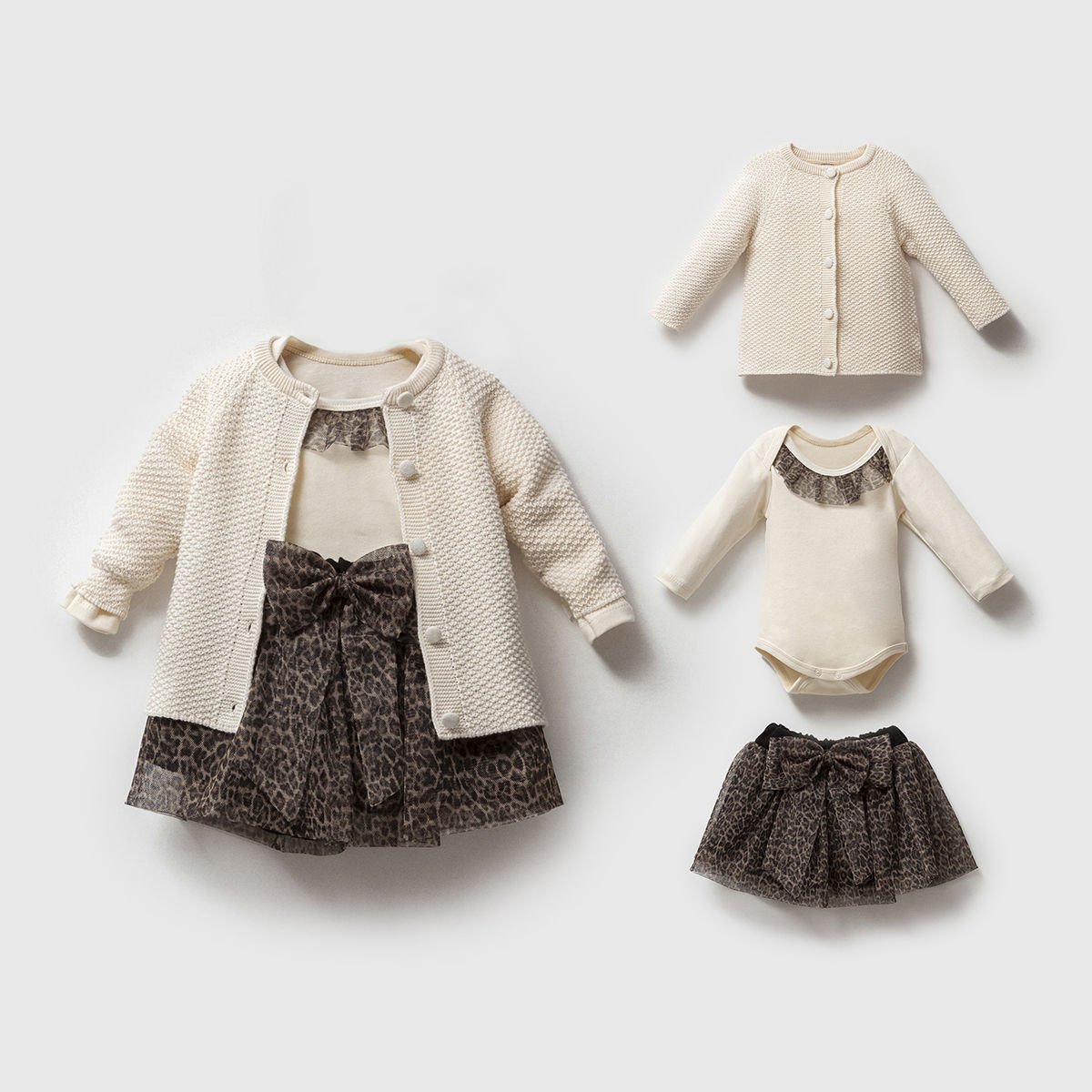 Premium Leopar 3’lü Organik Takım