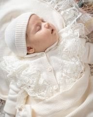 Emma Knitwear 5-Piece Hospital Set Cream