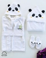 Panda Bamboo Bathrobe Set