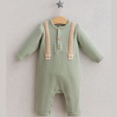 Teddy Bear Figured Overalls