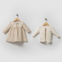 Müslin Elbise Triko Hırka