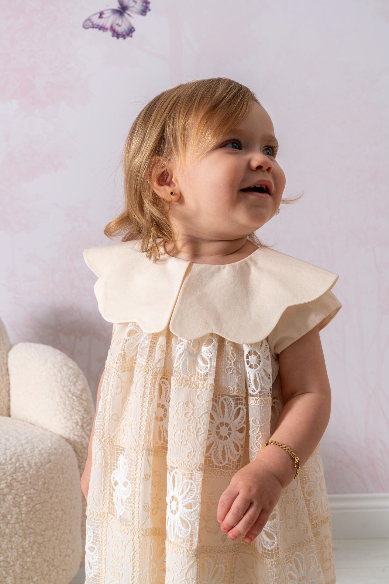 Adele Dantelli Lüx Elbise ve Bandana Geniş Yaka