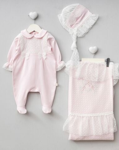 Angela 3’lü Hastane Seti Pembe