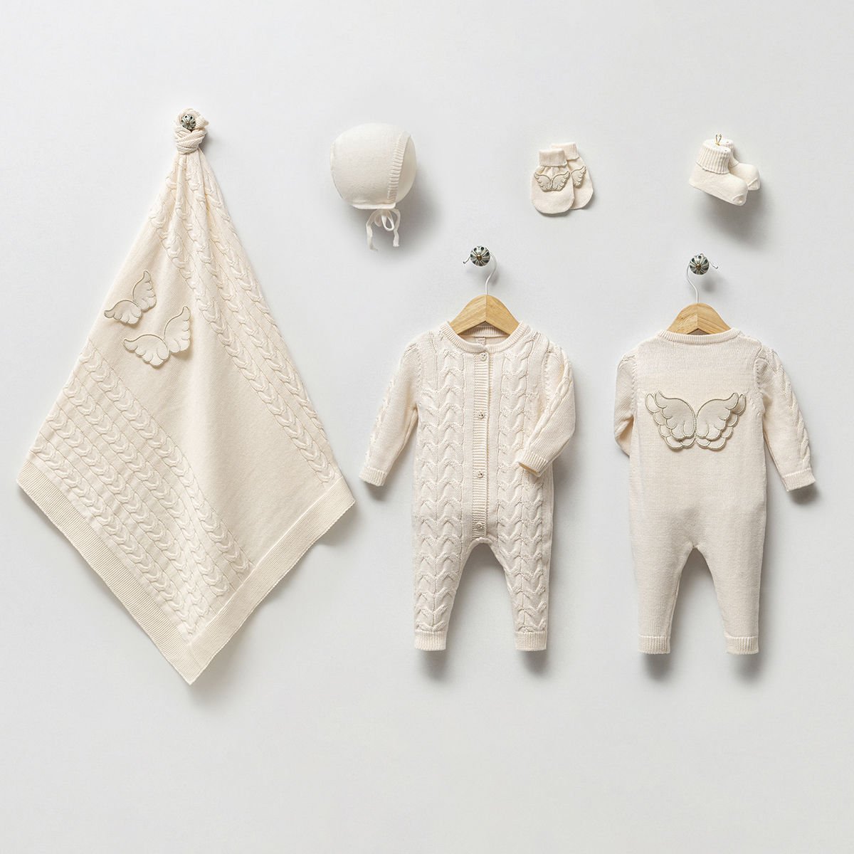 Angel Wing Knitwear 5-Piece Hospital Set PRE-ORDER
