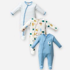 Elephant 3-Piece Overalls Set