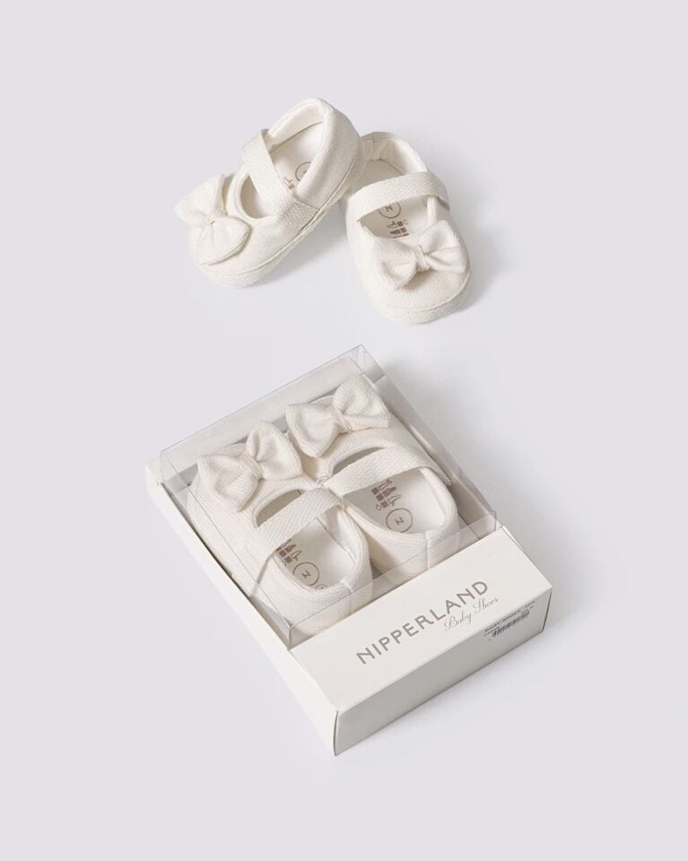 Petite Kız Bebek Ayakkabısı Krem