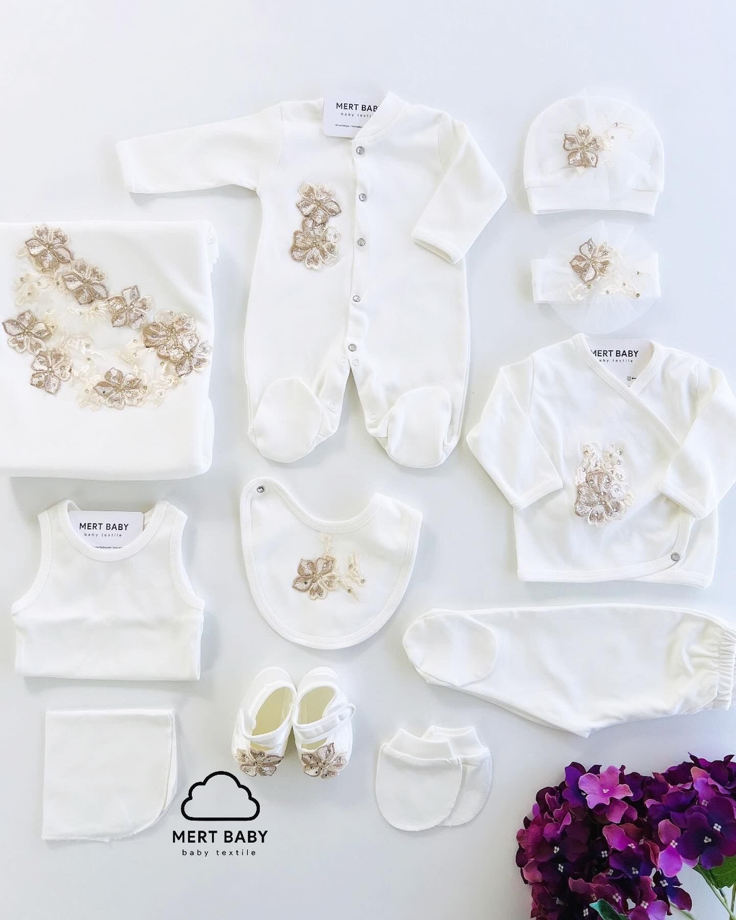 Gold İşlemeli 11’li Hastane Seti