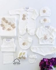 Gold Embroidered 11-Piece Hospital Set
