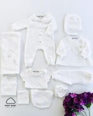 Muslin 10-Piece Hospital Set Ecru