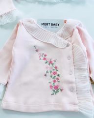 Çiçek Nakışlı Dantel Detaylı 10’lu Hastane Seti