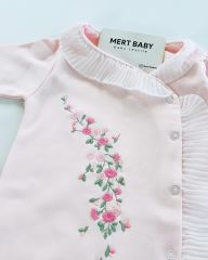 Çiçek Nakışlı Dantel Detaylı 10’lu Hastane Seti