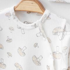 Little Mushroom Ribbed Jumpsuit