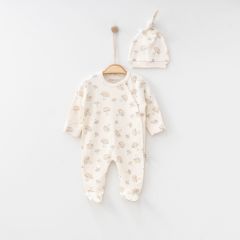 Little Mushroom Ribbed Jumpsuit