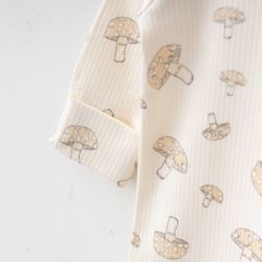 Little Mushroom Ribbed Jumpsuit
