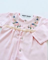 Sıralı Çiçekli 11’li Hastane Seti Pembe