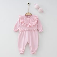 Scalloped Jumpsuit Pink