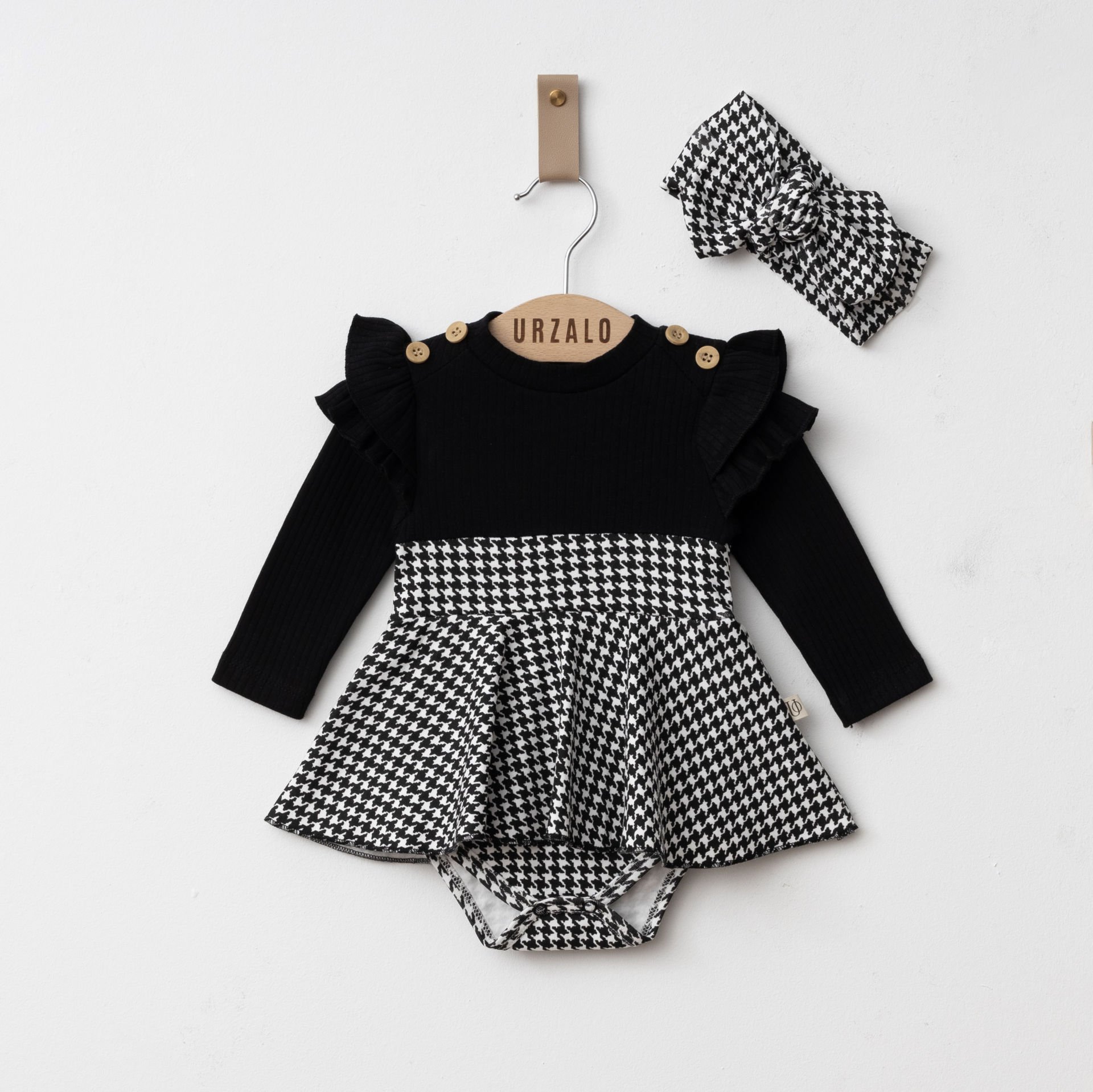 Kazayağı Ekoseli Bodysuit