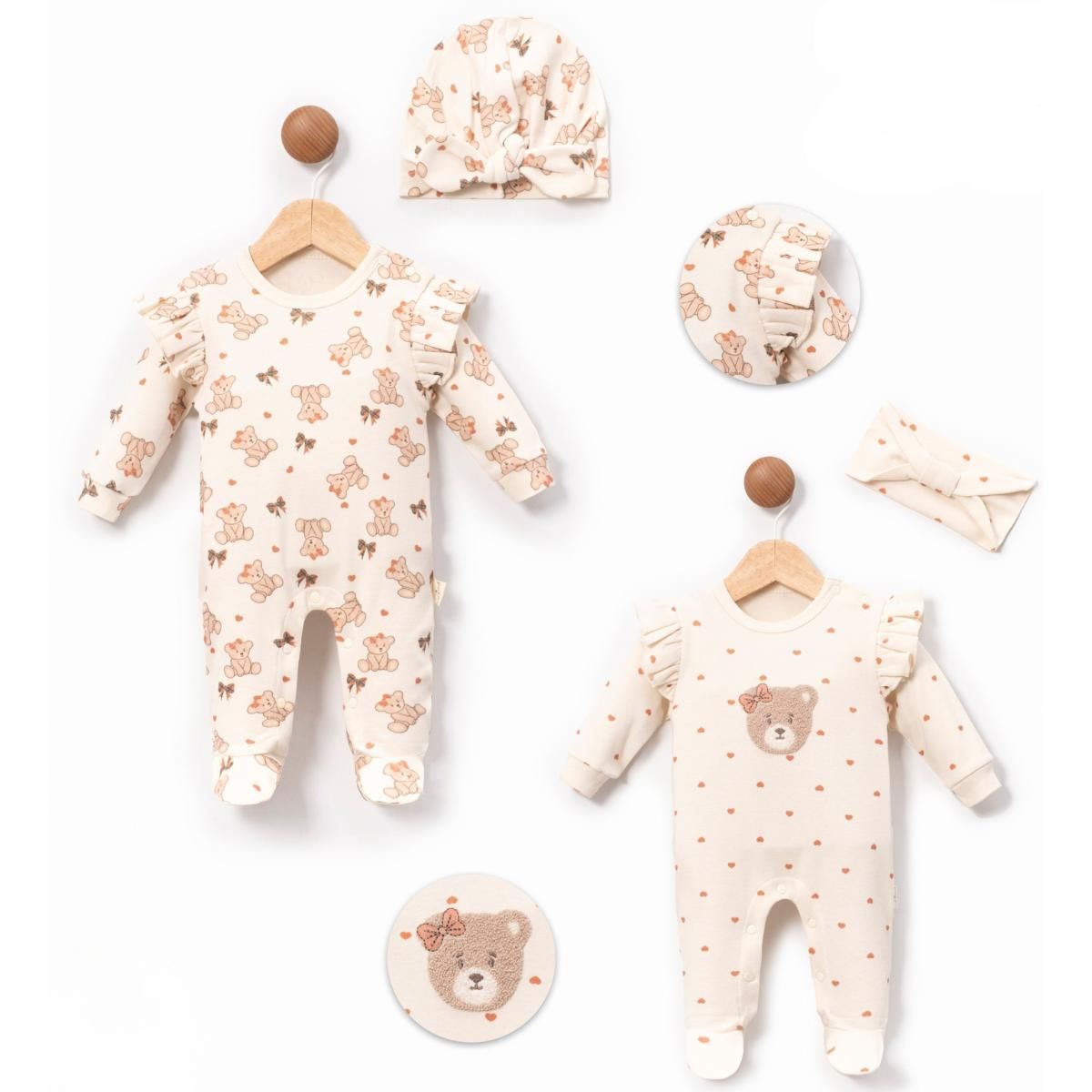 Lovely Bear İkili Tulum Set