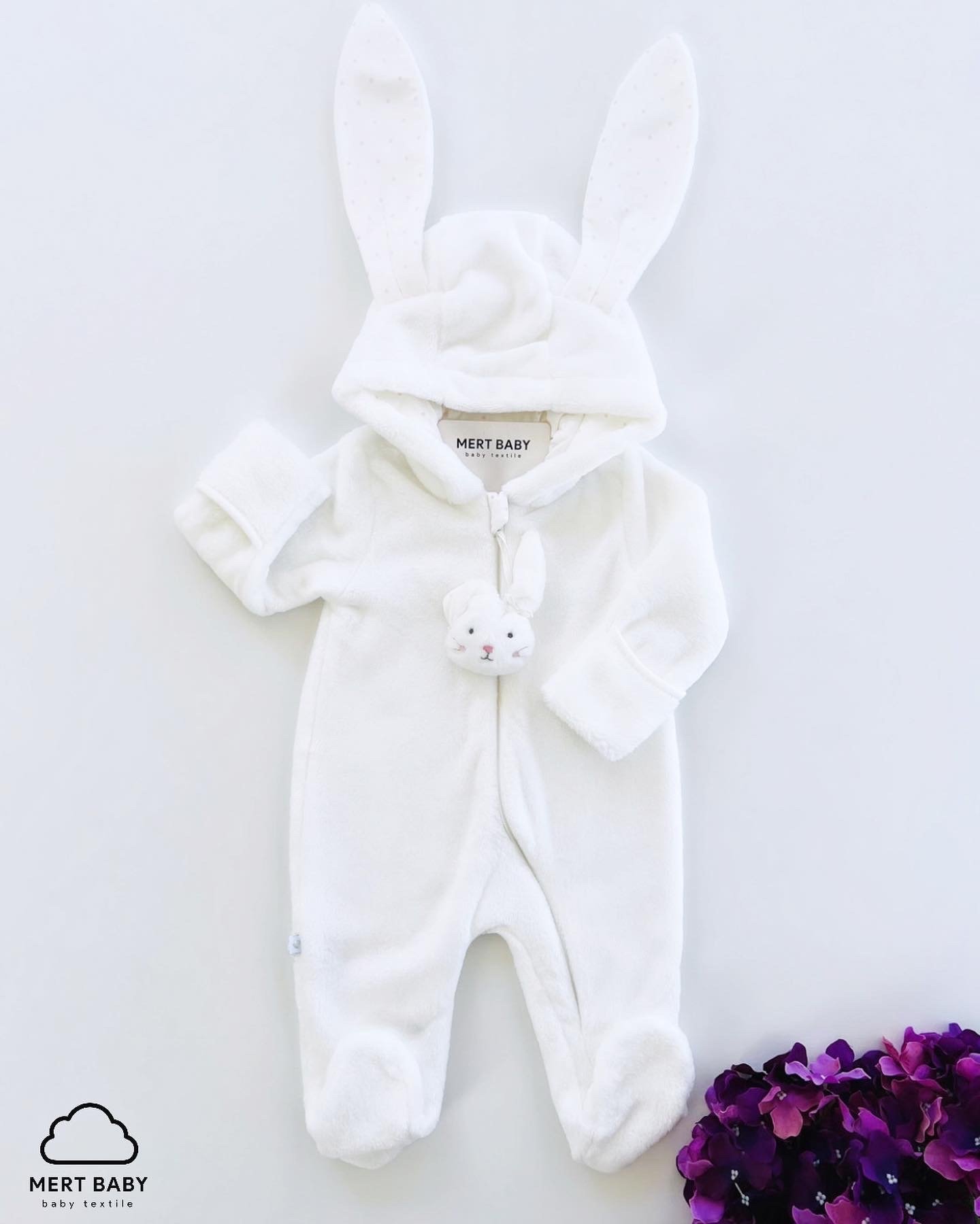 Tavşan Kulaklı Welsoft Tulum Kız