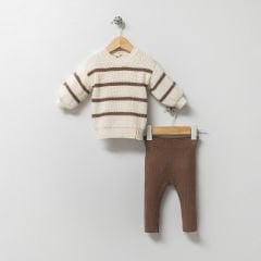 Striped Organic Knitwear Set
