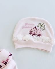 Ortanca Çiçekli Tulum Pembe