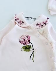 Hydrangea Floral Jumpsuit Pink