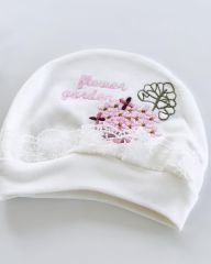 Ortanca Çiçekli Tulum Ekru